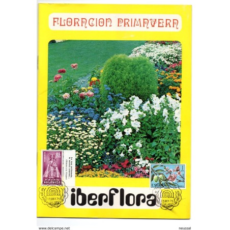 Librito con matasellos de iberflora de 1975