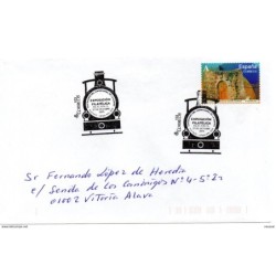 Carta  con matasellos  commemorativo exposicion filatelica alicante