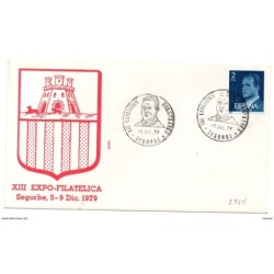 Carta con matasellos commemorativo exposicion filatelica segorbe 1979
