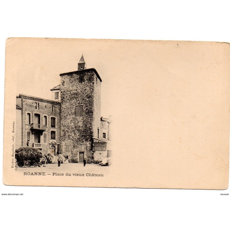 Tarjeta postal de roanne place du vieux chateau Tarjeta postal de roanne place du vieux chateau