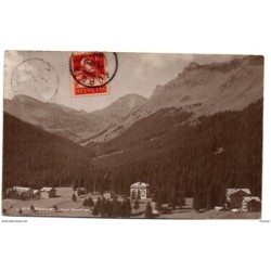 Tarjeta postal  circulada de morgins 1918