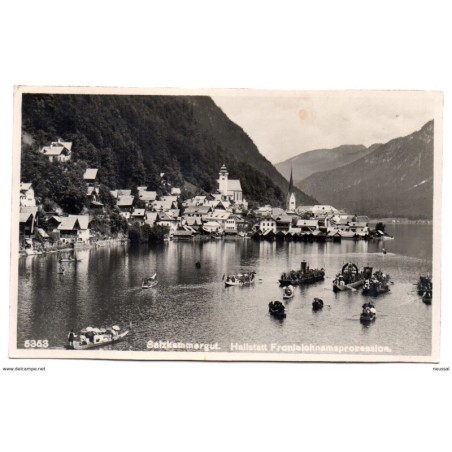 Tarjeta postal  salzkammergut circulada austria