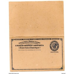 Entero postal de estados unidos  ocupacion filipinas
