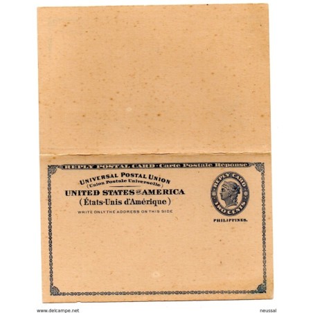 Entero postal de estados unidos  ocupacion filipinas