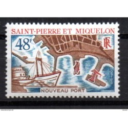 Sello n 378  only ships  Saint pierre et miquelon