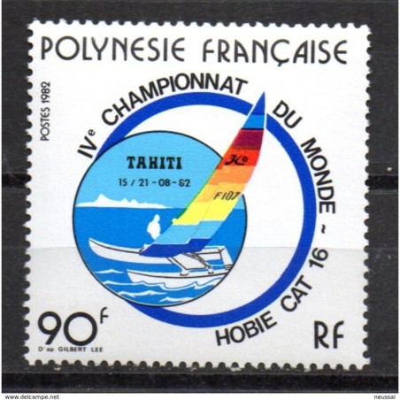 Sello n 184  polinesia francesa