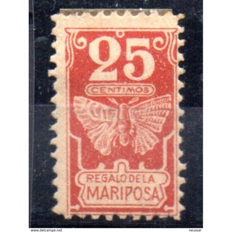 Viñeta regalo de la mariposa