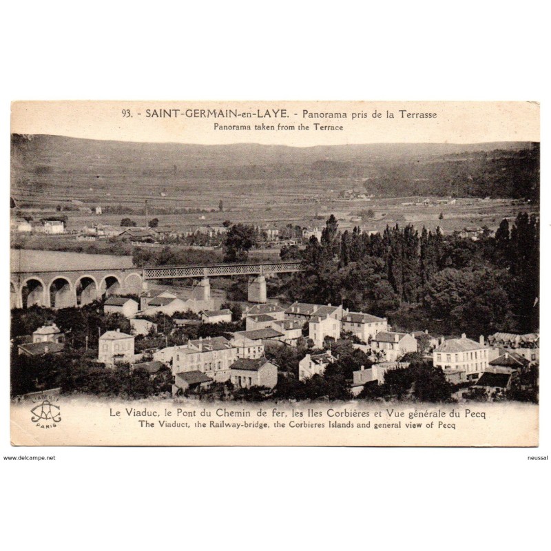 Tarjeta postal de saintgermainenlaye Tarjeta postal de saintgermainenlaye