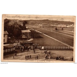 Tarjeta postal de circulada de vichy le champ de courses