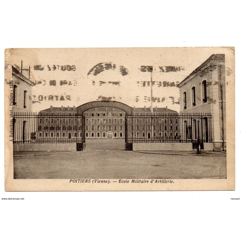Tarjeta postal circulada poitiers ecole militaire dartillerie Tarjeta postal circulada poitiers ecole militaire dartillerie