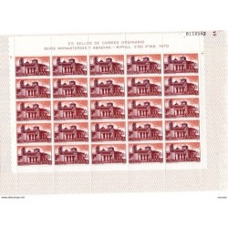 Serie n 20057  en pliego de 25  sellos España