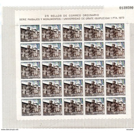 Serie n 212933  en pliego de 25  sellos España