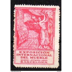 Viñeta  exposicion internacional del mueble de 1923