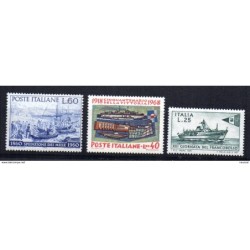 3 sellos de barcos   Italia