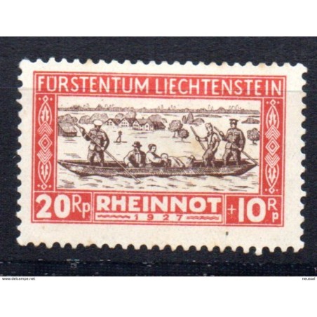 Sello n 80  liechtenstein