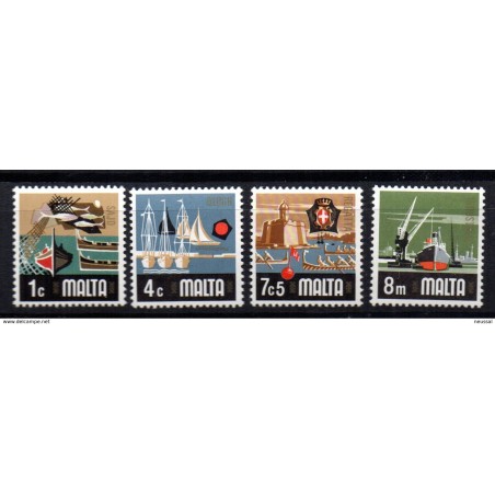 Sellos  solo barcos  malta
