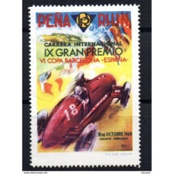 Viñeta IX  gran premio internacional peña rhin  circuito pedralbes 1948