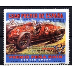 Viñeta  gran premio internacional peña rhin  circuito pedralbes 1954