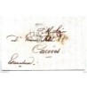 Carta prefilatelica  dirigida a Caceres de 1838