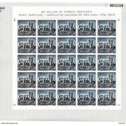 Serie  n 197781 en pliego de 25  sellos
