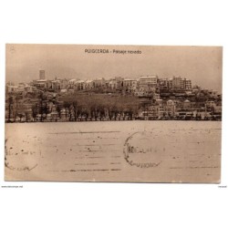 Tarjeta postal circulada de puigcerda  paisaje nevado