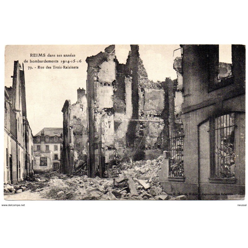 Tarjeta postal Reims dans ses annees de bombardements 1914 Tarjeta postal Reims dans ses annees de bombardements 1914