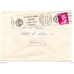 Carta con matasellos commemorativo exposicion de belenes portatiles