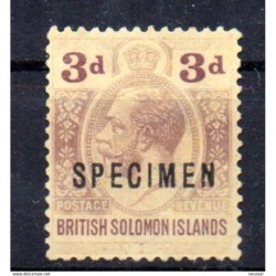 Sello  n 27 sobrecarga specimen  salomon island