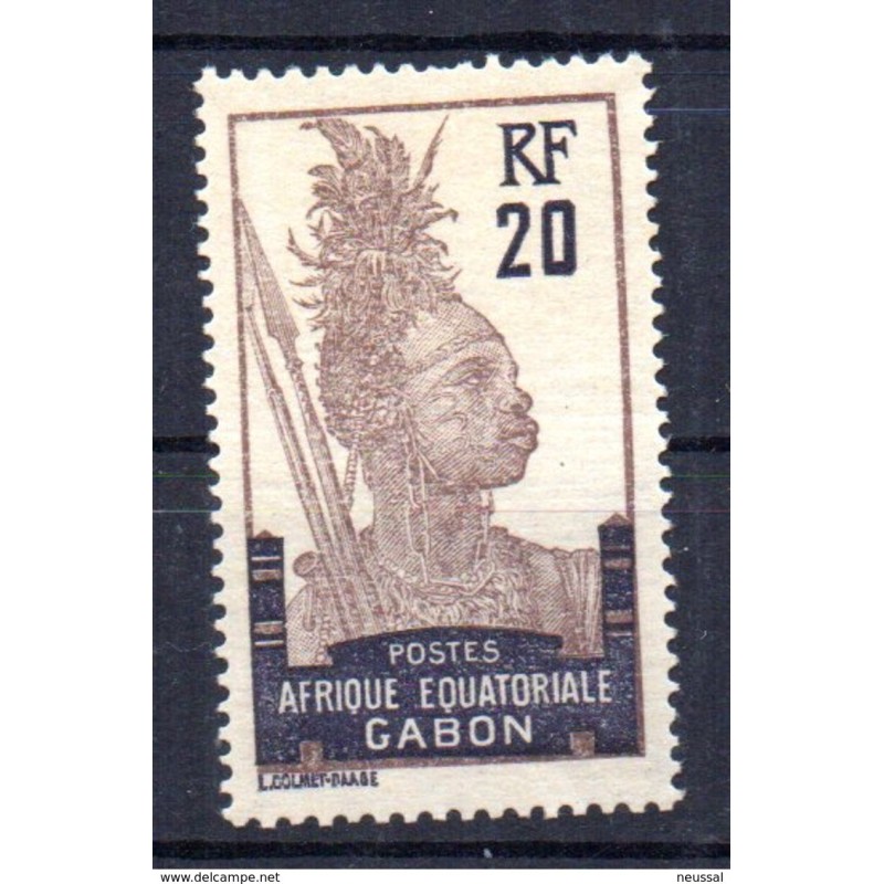 Sello n 55 Gabon Sello n 55 Gabon