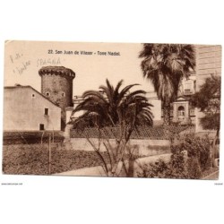 Tarjeta postal de san juan de vilasar Torre nadal circulada 1939