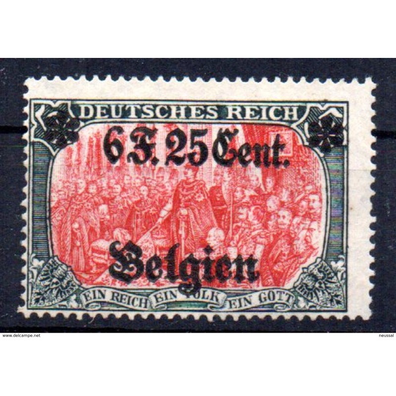 Sello n 25 belgica ocupacion alemana Sello n 25 belgica ocupacion alemana