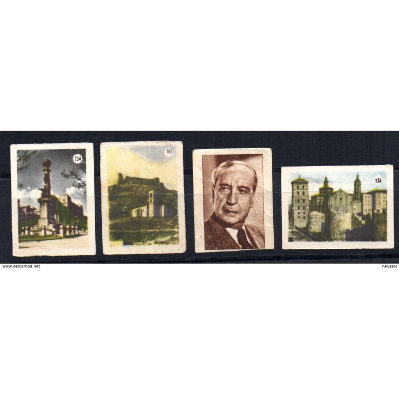 4 cromos diferentes con publicidad por detras 4 cromos diferentes con publicidad por detras