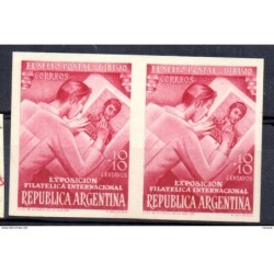 Pareja de sellos  n 510 sin dentar  Argentina