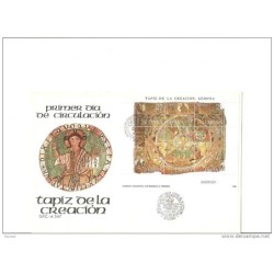2 cartas y una tarjeta   tapiz de la creacion