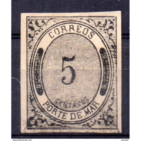 Sello n 20 timbres porte de mar mexico