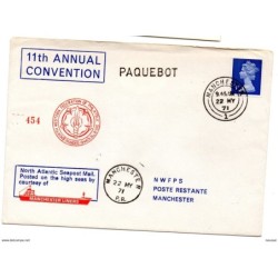 Carta  con matasellos manchester paquebot 1971