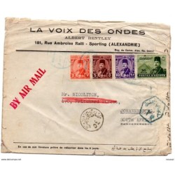 Carta con matasellos air mail direccion johannesburg