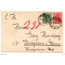 Carta con matasellos dormund 1918