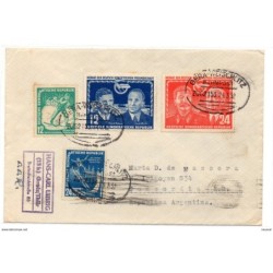 Carta con matasellos de gera weischlitz de 1953