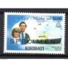 Sello  con sobrecarga specimen kiribati