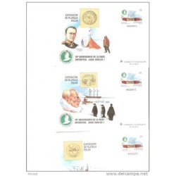 3 sobre entero postal commemorativo 1998
