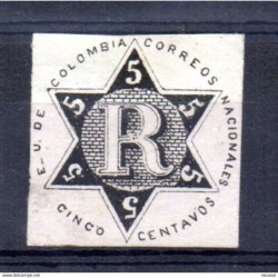 Sello   n  1  timbres pour lettres chargees  et accuses de recepcion  Colombia