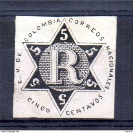 Sello   n  1  timbres pour lettres chargees  et accuses de recepcion  Colombia