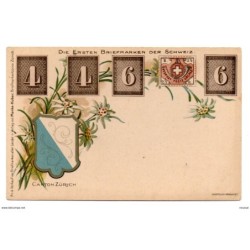 Tarjeta postal  canton zurich