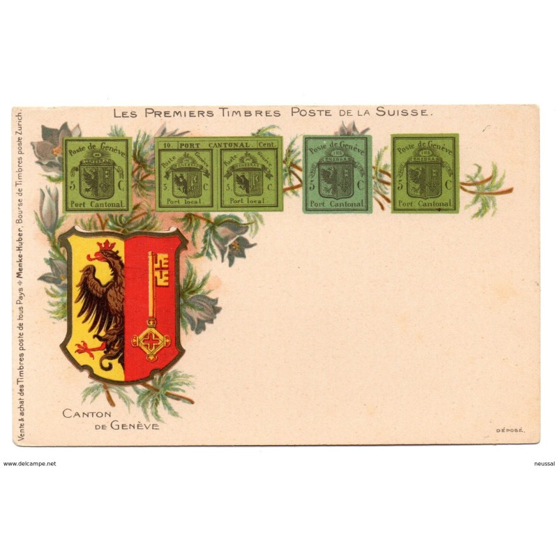 Tarjeta postal canton de geneve Tarjeta postal canton de geneve