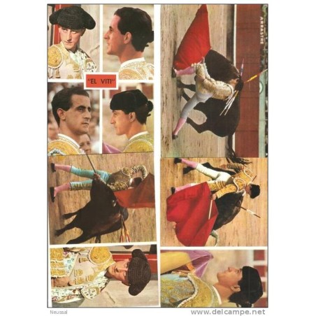 4  tarjeta  postal de  torero el viti