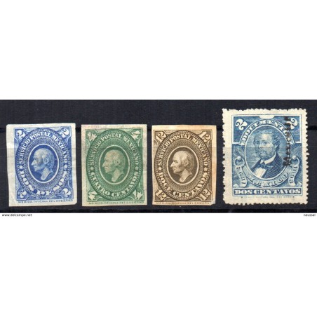 4 sellos de mexico sin catalogar
