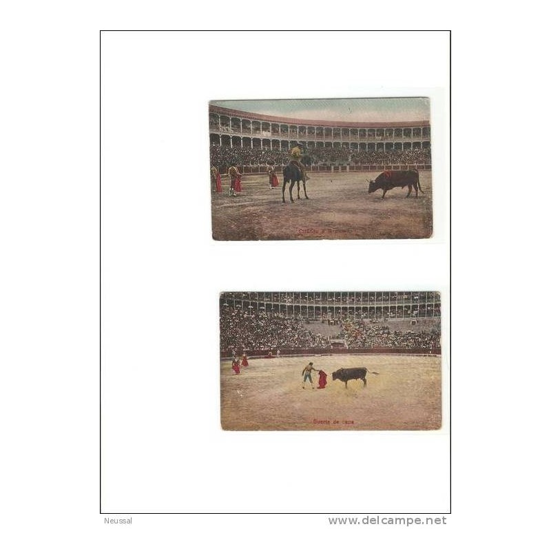 2 tarjetas postales toros 2 tarjetas postales toros
