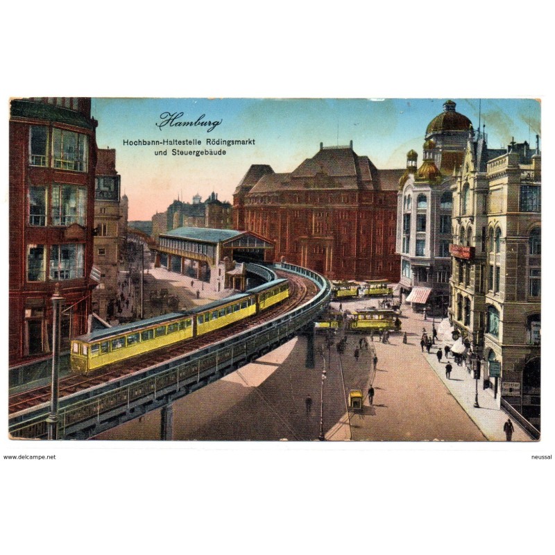Tarjeta postal de hamburgo circulada1914 Tarjeta postal de hamburgo circulada1914