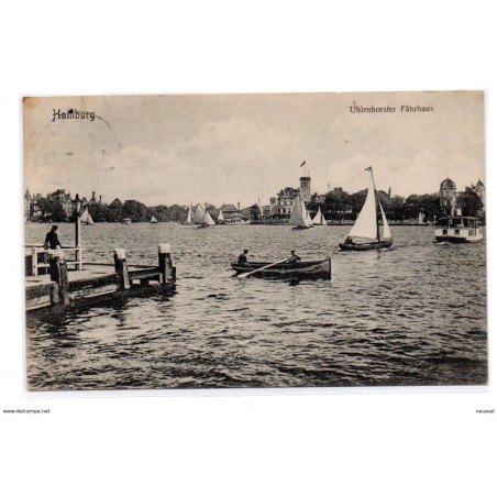 Tarjeta postal de hamburgo 1908